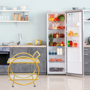 Carrito con ruedas para entrega de alimentos, carrito de cocina para hotel, carrito de mesa de café para restaurante comercial, estilo de lujo personalizable. - Product Image 3