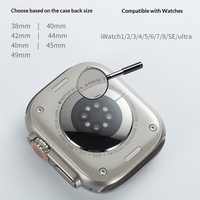 Bracelet de montre en silicone à fixation magnétique de 1ère génération avec breloques DIY, compatible avec toutes les séries d'Apple Watch, bracelet de remplacement magnétique