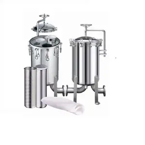 Factory directly supply customized design stainless steel bag filter housing for water treatment milk beverage juice filtration