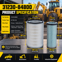 Filter Udara Mesin Mitsubishi 31230-84800 untuk Sistem Filtrasi Asupan Udara Mesin Diesel Alat Berat
