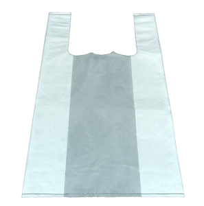 Wholesale HDPE <b>Plastic</b> Vest Bag <b>Roll</b> Point Break T-Shirt Bag for Supermarket Grocery Retail Store Shopping - Product Image 5
