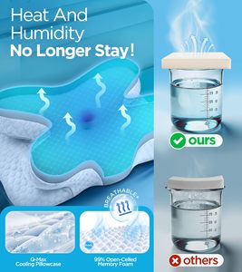 Custom Logo Ergonomic Slow Rebound <strong>Memory</strong> <strong>Foam</strong> Orthopedic Therapeutic Cervical Medical Side Sleep Butterfly Neck Pillow <strong>Cushion</strong> - Product Image 6