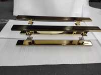 Pipee rond Type H en acier inoxydable, porte coulissante, accessoires de salle de bains, porte de douche, poignée en verre, offre spéciale