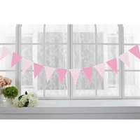 Lot de 12 guirlandes triangulaires en papier doré style INS, 13x18cm, pour mariage