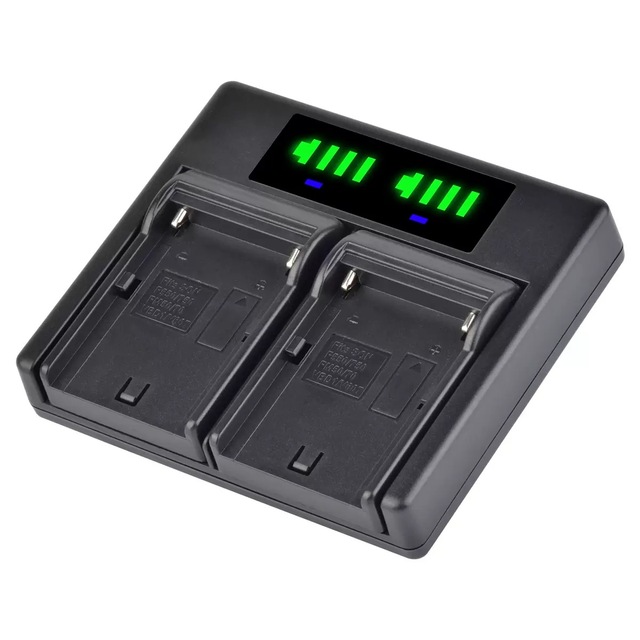 Factory Direct Sale LCD Dual Charger for Sony NP-FZ100 FW50 F550 F570 F970 F990 FP50 FH50 100 F980 Battery