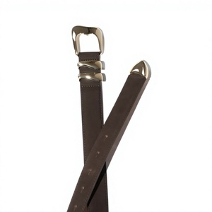 Cinturón BS INTERNATIONAL de Cuero Vacuno con Hebilla Cuadrada de Acero, Estilo Vintage, Ecológico, Personalizable, Regalo de Aniversario para Hombre, Diseño OEM - Product Image 3