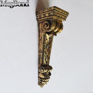 Resina oro <span class=keywords><strong>antico</strong></span> decorazione classica mensola da parete, Art Deco Design foglia mensola appesa da parete - Product Image 3