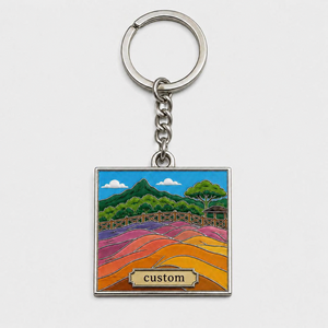 Porte-clés personnalisés de gros de haute qualité <span class=keywords><strong>Maurice</strong></span> – Éléments de l'île <span class=keywords><strong>Maurice</strong></span>, souvenirs de <span class=keywords><strong>voyage</strong></span>, porte-clés avec l'attraction de Chamarel - Product Image 2