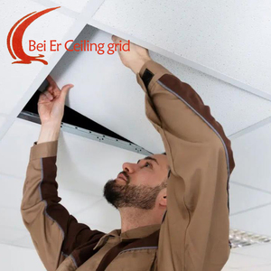 Thạch cao Trần Hội Đồng Quản Trị Phụ kiện vuông mạ kẽm lưới hẹp phẳng treo <span class=keywords><strong>t</strong></span>-lưới Trần hệ thống <span class=keywords><strong>t</strong></span>ường góc <span class=keywords><strong>t</strong></span> <span class=keywords><strong>Runner</strong></span> - Product Image 5