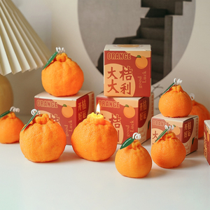 AIKUN Vela de Soja Aromaterapia Naranja Fea, Fragancia Decorativa Personalizada PARA EL Hogar, Regalos de Cumpleaños, Arte Lindo, Velas de Frutas - Product Image 2