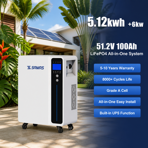 Inversor Híbrido OEM de 5kW 5.12kWh 51.2V 100Ah con Batería para Latinoamérica, Venezuela, México, Enchufe de 127V 220V - Product Image 1
