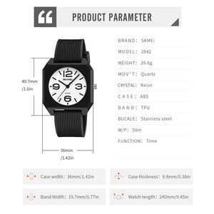 Nuevo Reloj Elegante y Compacto con Caja Redonda, Movimiento de Cuarzo, Cristal de Resina, Caja de ABS, Correa de TPU, Hebilla de Acero Inoxidable, Resistente al Agua 50m - Product Image 5