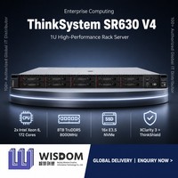 Serveur en rack 1U Lenovo ThinkSystem SR630 V4 avec double processeur Intel Xeon 6, 8 To DDR5 8000 MHz MRDIMM, 16x E3.S NVMe 5G, pour le calcul en nuage