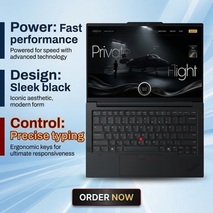 Thinkpad E14 Ai ใหม่ น้ำหนักเบา 1.34 กก. แล็ปท็อป 14 นิ้ว จอแสดงผล 2.8k 100% Srgb Ultra 7 16-core Ssd พกพาสะดวก Thinkpad E14 Ai 2026 - Product Image 2
