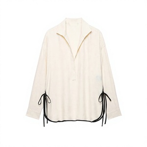 <b>Women</b> Vintage Lace Blouse <b>Long</b> Sleeve Woven <b>Shirt</b> Elegant Casual Daily Wear - Product Image 4