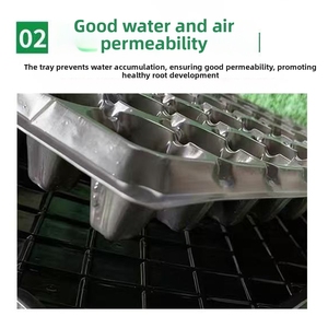 X154-2 Landwirtschaftliche Garten-Gewächshaus-Schalen: Große, tiefe, schwarze Polystyrol-Kunststoff-Anzuchtschalen für die Saatgutverteilung und Keimung im Großhandel - Product Image 2