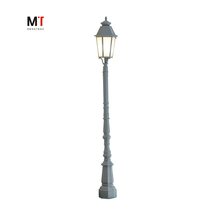 Lámparas Solares LED Europeas para Jardín, Lámpara de Poste para Patio y Césped, Lámpara de Pilar Artística de Poste Alto, IP68 Impermeable, Decorativa para Parques y Paisajes
