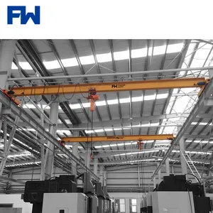 Bridge Building Crane 3 ton 4 ton 8 Ton Single Beam Factory Overhead Crane