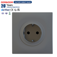 Prise murale électrique standard allemande EU 16A 1 gang pour usage domestique et bureau