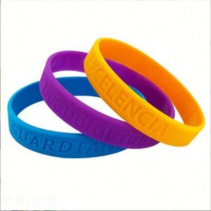 กำไลข้อมือซิลิโคนพิมพ์ลายตามสั่ง สายรัดข้อมือยางแบบกำหนดเอง สำหรับขายส่ง ของแจกเพื่อการส่งเสริมการขายและของขวัญ - Product Image 1