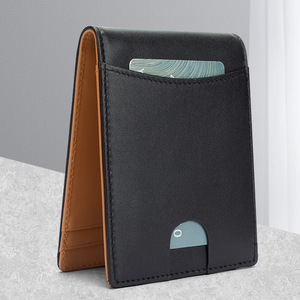 Bi-Fold Leather <b>Wallet</b> For Men With RFID Blocking Card <b>Holder</b> And Cash Clip Feature - Product Image 3