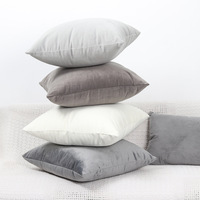 Coussin nordique en velours de couleur unie, 1pièce, oreiller moderne, efficace, pour canapé bureau, taille, de chevet