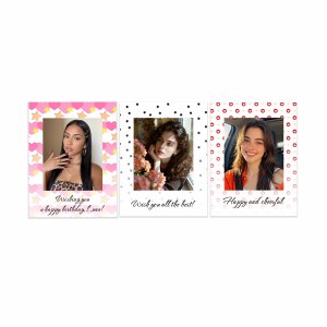 Cartes autocollantes miniatures décoratives personnalisées, série rose mignonne, pour la décoration de cadeaux, souvenirs et emballages artisanaux - Product Image 2