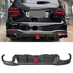 Diffuseur arrière en fibre de carbone pour <span class=keywords><strong>Mercedes</strong></span> Benz <span class=keywords><strong>GLS</strong></span> Class W166 GLS63 <span class=keywords><strong>53</strong></span> SUV 2015-20 Lèvre de pare-chocs arrière avec séparateur de lumière Bodykit - Product Image 1