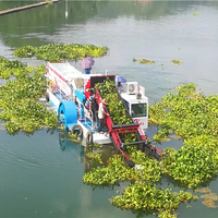 Perahu Pemotong Rumput Air Keda Aquatic Weed Harvester / Pemotong Eichhornia Crassipes