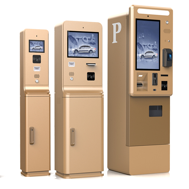 Parking Self-Service Payment Kiosk OEM Cash Acceptor NFC Reader Touch Screen Parking Lot Terminal
