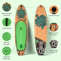 Nouveau Design gonflable de pêche Kayak Sup Board Paddle Board PVC ISUP Surf Stand up Paddleboards avec pompe Paddle