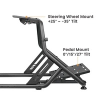 LRS09-BS03 Cockpit Simulateur de Course PC PS4 PS5 pour Jeux, Volant Logitech G25 G27 G29 G920, Voiture F1 GTR, Siège de Simracing