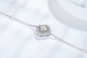 Pulseras de Joyería Fina All Fashions, Diseño Elegante Original, Moissanita, Estilo Hip Hop, Unisex, para Fiesta - Product Image 3