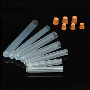 Seeking Excellence PP <b>Plastic</b> Test <b>Tubes</b> 12x75 15x100 16x100 20x150 With Corks Lab Use - Product Image 4