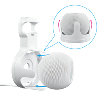 Support mural pour HomePod Mini Bangcheer, lot de 2, en plastique ABS blanc, durable, résistant à la traction, gain de place