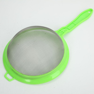<b>Plastic</b> <b>Edged</b> Stainless Steel Mesh Oil Strainer 10-21Cm Food Grade Filter For Kitchen Use - Product Image 3