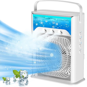Air <b>Cooler</b> <b>Fan</b> Portable <b>Water</b> Cooling USB Powered Small Cooling <b>Fan</b> For Kitchen Bathroom With Ice Cube Effect - Product Image 4