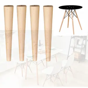 Massivholz Tischbein Möbel Sofa Holz Füße Tisch Stuhl Holzbeine Befestigungs beine zum Essen Couch tisch