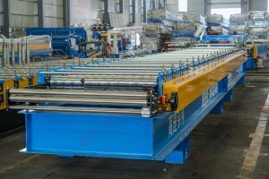 Tùy chỉnh sóng Roof Panel cuộn tạo thành máy nhà máy trực tiếp cho lợp ngói sản xuất máy móc - Product Image 4