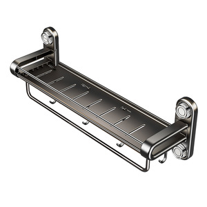 Bathroom Shelf <b>Suction</b> Mounted Rectangular 8-11.9in Depth Durable For Vanity And Toilet Storage - Product Image 3