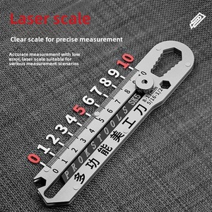 Couteau utilitaire industriel en acier inoxydable 19,5 cm, coupeur multifonction robuste pour travaux extérieurs et découpe - Product Image 3