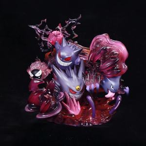 Statue de scène familiale Gengar bicolore de Fantasy House Evolution Group, modèle animé fait à la main - Product Image 4