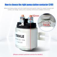 Contacteur de station de pompage pour chariot élévateur 24V, contacteur de groupe hydraulique, relais de commande électrique 502398510027/2040334001/533598520010