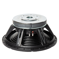 Subwoofer professionnel d'usine 18 pouces 2000-4000W haute puissance avec cône en carbone, impédance 8 ohms pour des performances de basses supérieures