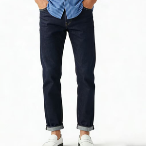 Jeans de marque <span class=keywords><strong>501</strong></span> Stacking Everyday Hem Super Skinny Boot Cut Flare Stacked Jeans Vente en gros OEM Jeans personnalisés avec logo - Product Image 2