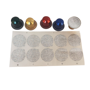 10 pièces couvercles de dosettes de café auto-adhésives couvercle en aluminium de qualité alimentaire avec Capsules en relief imprimées personnalisées - Product Image 3
