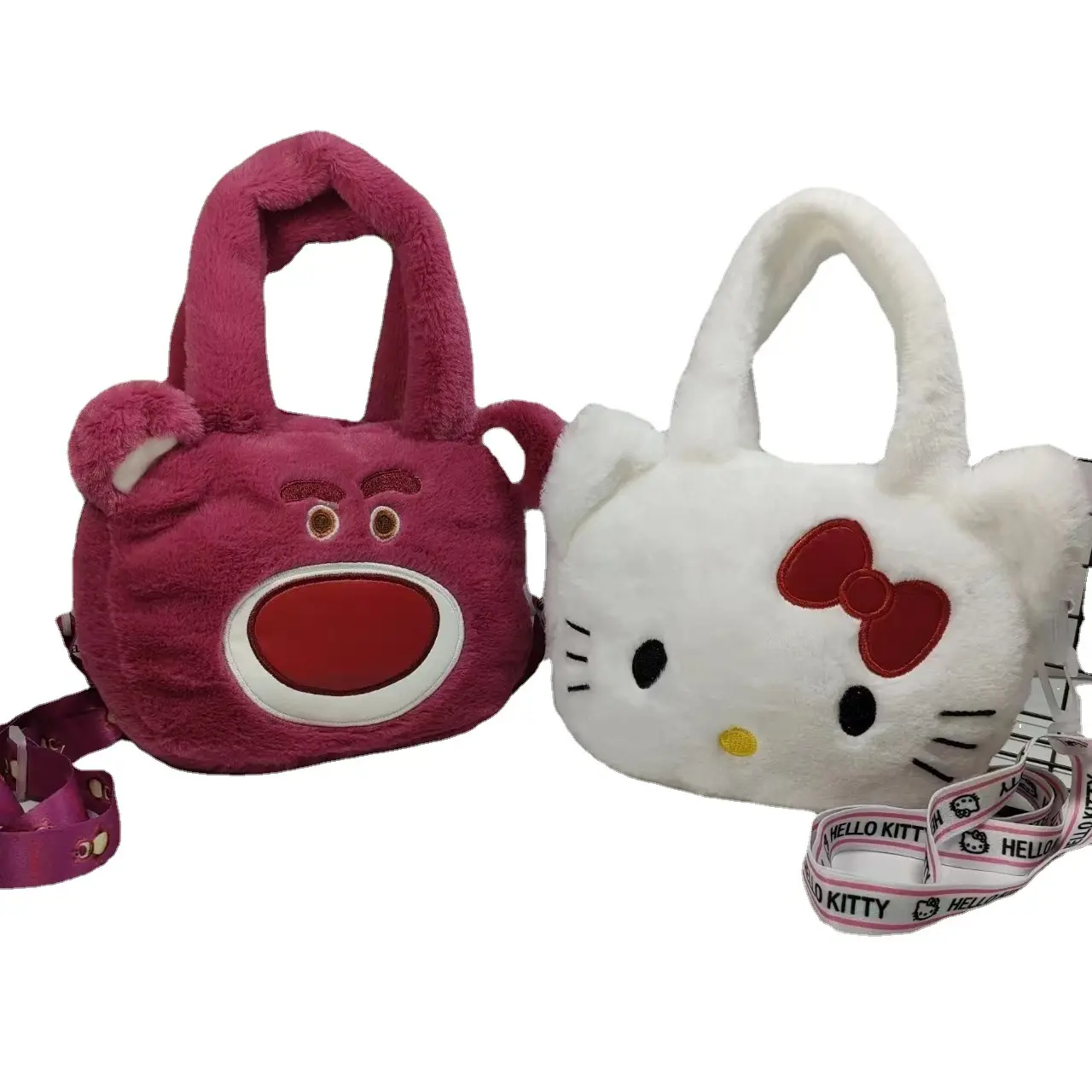 קטיפה תיק תרמילי Kawaii עבור בנות אנימה SM Plushie תרמיל צעצוע חיות פרווה שקיות ארנק