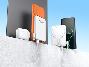Power Bank LC03 per 4 Dispositivi Simultaneamente, Ricarica Wireless 15W, Cablata 20W PD, Cavo Type-C Integrato, Magnete N52, Certificato CE FCC RoHS - Product Image 5