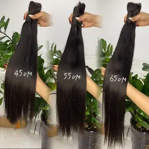 Wxjlonghair Cabelo Humano Natural Atacado Bulk Human Hair Mink Virgin Hair Extensions 100% Raw Vietnames