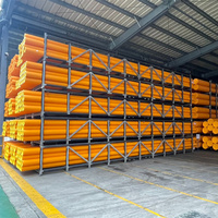 Étagère de stockage robuste en acier, certifiée CE, avec revêtement en poudre, protection contre la corrosion, type cassette, pour le stockage de matériaux longs